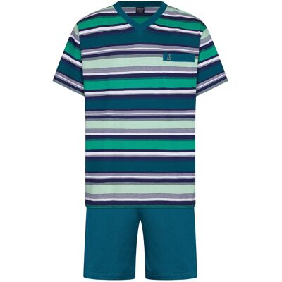 Katoenen Robson shortama strepen Blauw man 56 Katoenen Robson shortama strepen Blauw man 56