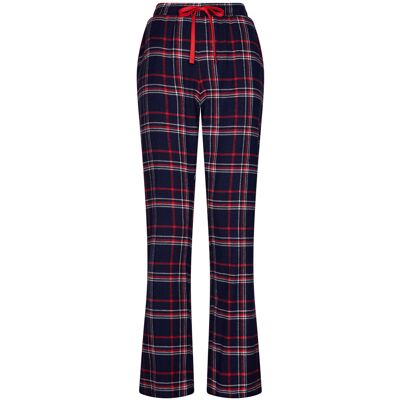 Lange flanellen pyjamabroek Rebelle Blauw vrouw 44 Lange flanellen pyjamabroek Rebelle Blauw vrouw 44