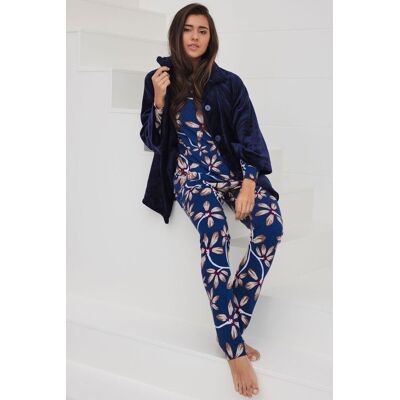 Nachtblauwe fleece jasje Pastunette Blauw vrouw XXL Nachtblauwe fleece jasje Pastunette Blauw vrouw XXL