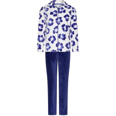 Fleece panterprint huispak Rebelle Wit vrouw 44 Fleece panterprint huispak Rebelle Wit vrouw 44