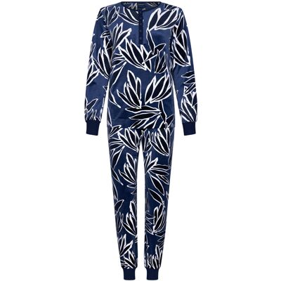 Pastunette Duurzame velours pyjama bamboebladeren Blauw vrouw 44 Pastunette Duurzame velours pyjama bamboebladeren Blauw vrouw 44