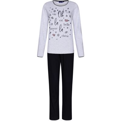 Rebelle La vie est belle pyjama Grijs vrouw 36 Rebelle La vie est belle pyjama Grijs vrouw 36