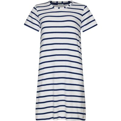 Zomers gestreept nachthemd Rebelle Blauw vrouw 48 Zomers gestreept nachthemd Rebelle Blauw vrouw 48