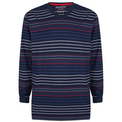 Pastunette Blauw pyjamashirt lange mouw Blauw man S Pastunette Blauw pyjamashirt lange mouw Blauw man S