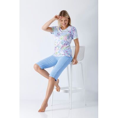 Hajo dames zomerpyjama blauw Blauw vrouw 44/46 Hajo dames zomerpyjama blauw Blauw vrouw 44/46