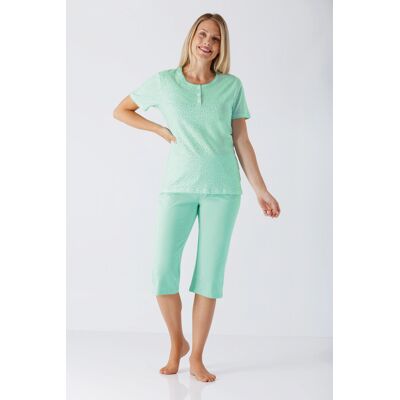 Dames zomerpyjama turquoise van Hajo Blauw vrouw 40/42 Dames zomerpyjama turquoise van Hajo Blauw vrouw 40/42