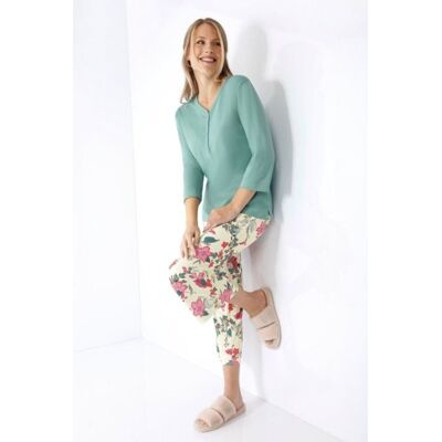 Klima-komfort dames pyjama gebroken wit Hajo Beige vrouw 36/38 Klima-komfort dames pyjama gebroken wit Hajo Beige vrouw 36/38