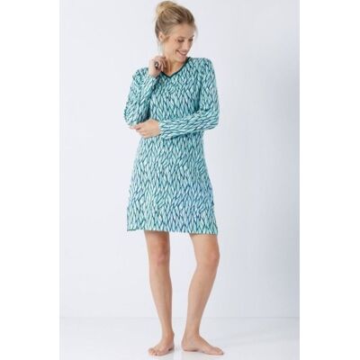 Klima-komfort dames nachthemd turquoise Hajo Groen vrouw 36/38 Klima-komfort dames nachthemd turquoise Hajo Groen vrouw 36/38