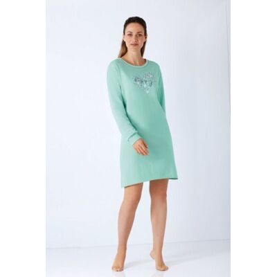 Premium katoen dames pyjama lichtgroen Hajo Groen vrouw 40/42 Premium katoen dames pyjama lichtgroen Hajo Groen vrouw 40/42