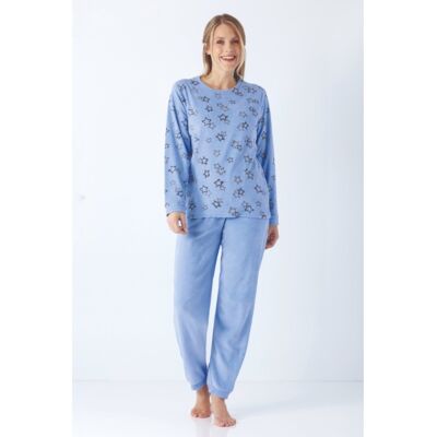 Nicki dames pyjama hemelsblauw Hajo Blauw vrouw 36/38 Nicki dames pyjama hemelsblauw Hajo Blauw vrouw 36/38