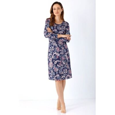 Premium dames nachthemd 699 Hajo Blauw vrouw 40/42 Premium dames nachthemd 699 Hajo Blauw vrouw 40/42
