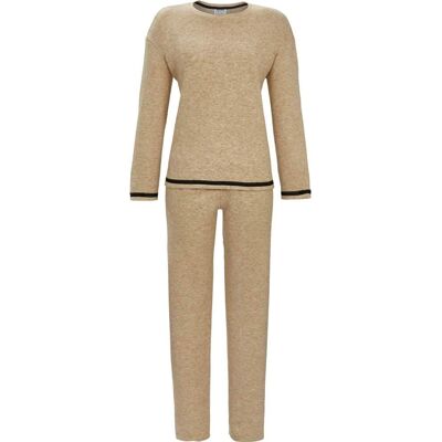 Gebreide beige pyjama Ringella Beige vrouw 38 Gebreide beige pyjama Ringella Beige vrouw 38