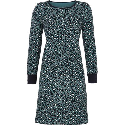 Blauw panterprint nachthemd Ringella Blauw vrouw 46 Blauw panterprint nachthemd Ringella Blauw vrouw 46
