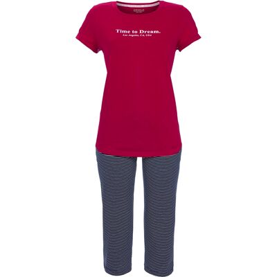 Katoenen Ringella pyjama rood Rood vrouw 38 Katoenen Ringella pyjama rood Rood vrouw 38