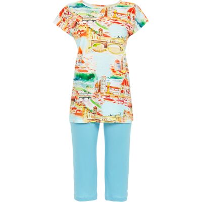 Ringella pyjama Florence Blauw vrouw 40 Ringella pyjama Florence Blauw vrouw 40