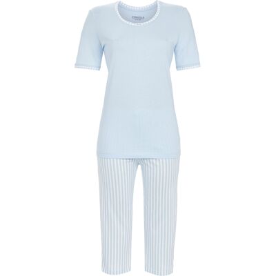 Blauwe strepen pyjama Ringella Blauw vrouw 40 Blauwe strepen pyjama Ringella Blauw vrouw 40