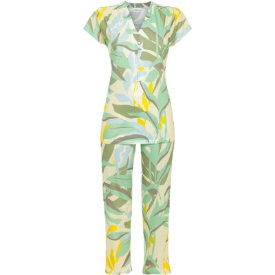 Bonte pyjama bladeren Ringella Groen vrouw 42 Bonte pyjama bladeren Ringella Groen vrouw 42