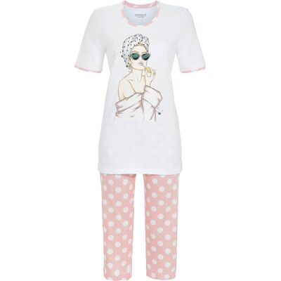 Katoenen pyjama print Ringella Wit vrouw 36 Katoenen pyjama print Ringella Wit vrouw 36