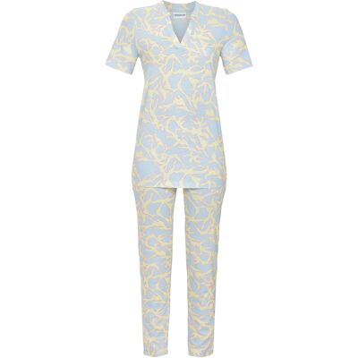 Ringella pyjama blauw aderpatroon Blauw vrouw 40 Ringella pyjama blauw aderpatroon Blauw vrouw 40