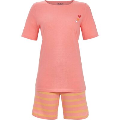 Ringella Katoen gestreepte shortama roze Roze vrouw 36 Ringella Katoen gestreepte shortama roze Roze vrouw 36