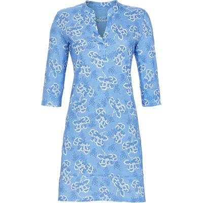 Gebloemd Ringella nachthemd blauw Blauw vrouw 46 Gebloemd Ringella nachthemd blauw Blauw vrouw 46