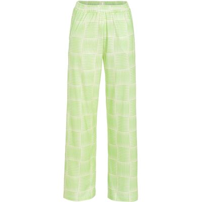 Groene streepjes pyjamabroek Ringella Groen vrouw 40 Groene streepjes pyjamabroek Ringella Groen vrouw 40