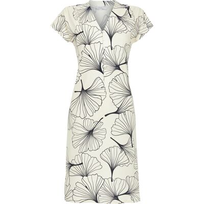 Ringella Elegant nachthemd ginkgobladeren Wit vrouw 48 Ringella Elegant nachthemd ginkgobladeren Wit vrouw 48