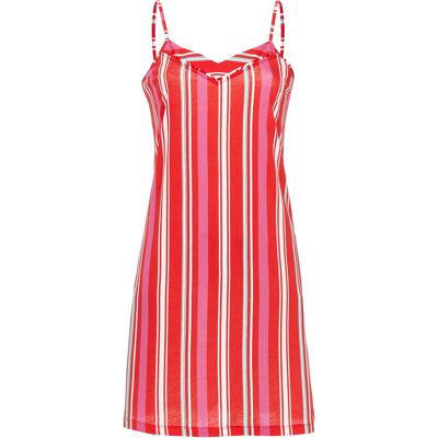 Ringella Rood roze gestreept nachthemd Rood vrouw 40 Ringella Rood roze gestreept nachthemd Rood vrouw 40