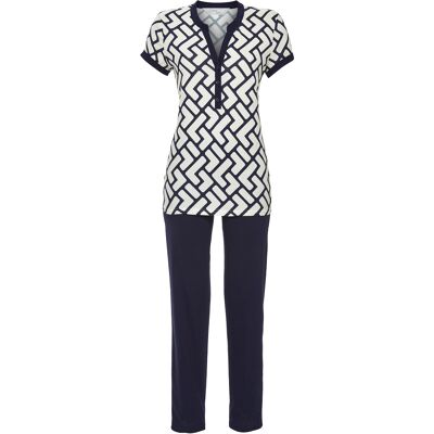 Ringella pyjama met grafisch patroon Blauw vrouw 40 Ringella pyjama met grafisch patroon Blauw vrouw 40