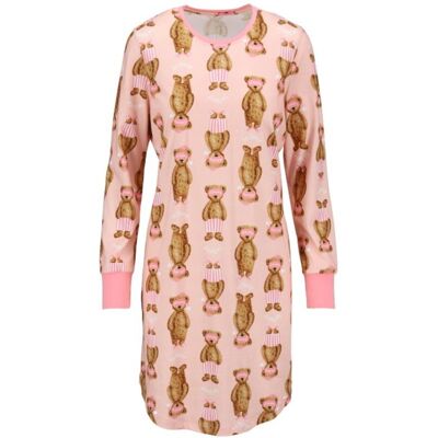 Katoenen dames nachthemd pastel abrikoos Ringella Roze vrouw 48 Katoenen dames nachthemd pastel abrikoos Ringella Roze vrouw 48