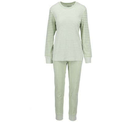 Katoenen dames pyjama jade crème Ringella Groen vrouw 54 Katoenen dames pyjama jade crème Ringella Groen vrouw 54