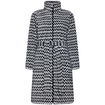 Fleece badjas zigzag Pastunette Zwart vrouw M Fleece badjas zigzag Pastunette Zwart vrouw M