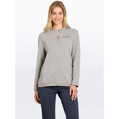 Dames homewear jasje Hajo grijs Grijs vrouw 46 Dames homewear jasje Hajo grijs Grijs vrouw 46