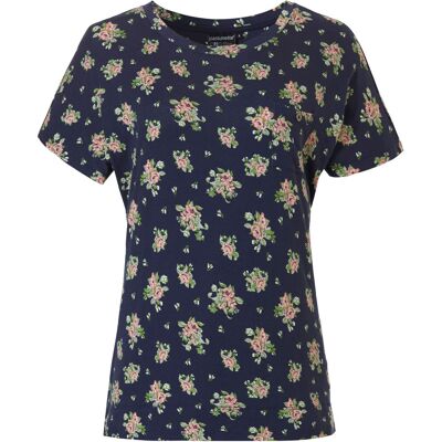 Blauw pyjamashirt roosjes Pastunette Blauw vrouw M Blauw pyjamashirt roosjes Pastunette Blauw vrouw M