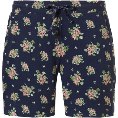 Blauwe pyjamashort roosjes Pastunette Blauw vrouw XS Blauwe pyjamashort roosjes Pastunette Blauw vrouw XS