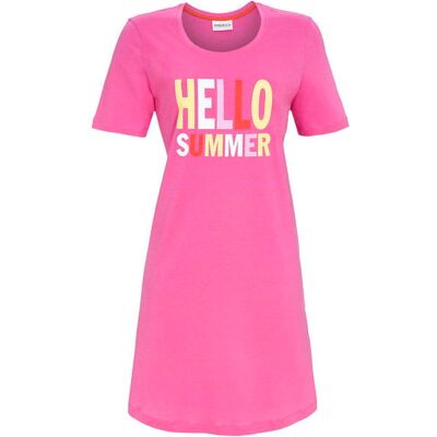 Ringella Roze nachthemd zomer katoen Roze vrouw 38 Ringella Roze nachthemd zomer katoen Roze vrouw 38