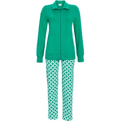 Smaragdgroen Ringella huispak katoen Groen vrouw 48 Smaragdgroen Ringella huispak katoen Groen vrouw 48