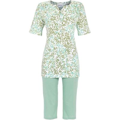 Groene panterprint pyjama van Ringella Groen vrouw 50 Groene panterprint pyjama van Ringella Groen vrouw 50