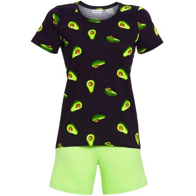 Katoenen shortama avocados Ringella Blauw vrouw 42 Katoenen shortama avocados Ringella Blauw vrouw 42