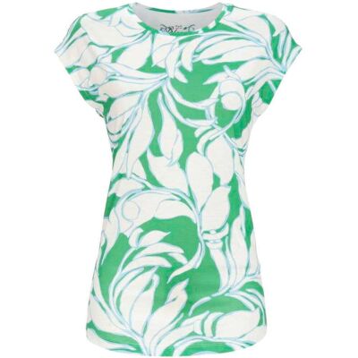 Ringella Abstracte bloemen pyjamashirt groen Groen vrouw 50 Ringella Abstracte bloemen pyjamashirt groen Groen vrouw 50