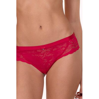 Rode kanten slip Lisca Evelyn Rood vrouw 38 Rode kanten slip Lisca Evelyn Rood vrouw 38