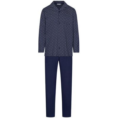Pastunette Katoenen heren doorknooppyjama duurzaam Blauw man S Pastunette Katoenen heren doorknooppyjama duurzaam Blauw man S