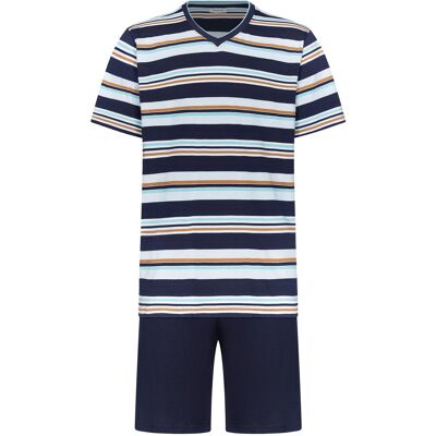 Pastunette Katoenen heren shortama strepen Blauw man XL Pastunette Katoenen heren shortama strepen Blauw man XL