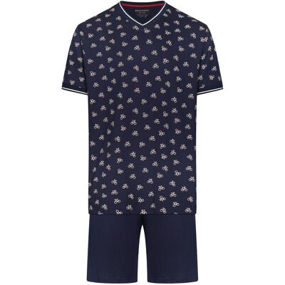 Pastunette Katoenen heren shortama fiets Blauw man XL Pastunette Katoenen heren shortama fiets Blauw man XL