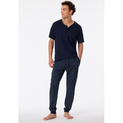 Blauwe ruitjes heren pyjamabroek Schiesser Blauw man 56 Blauwe ruitjes heren pyjamabroek Schiesser Blauw man 56