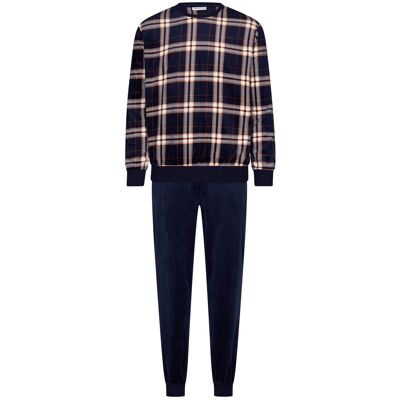Velours heren pyjama Pastunette Blauw man M Velours heren pyjama Pastunette Blauw man M