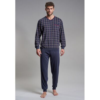 Götzburg Blauw geruite herenpyjama Gotzburg Blauw man 56 Götzburg Blauw geruite herenpyjama Gotzburg Blauw man 56