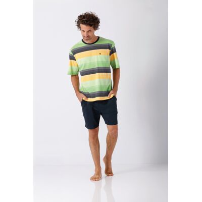 Hajo heren shortama groen en geel Groen man 50 Hajo heren shortama groen en geel Groen man 50