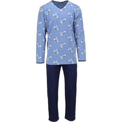 Katoenen heren pyjama donkerschaduw Ringella Grijs man 58 Katoenen heren pyjama donkerschaduw Ringella Grijs man 58