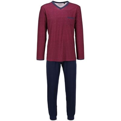 Katoenen heren pyjama bordeaux rood Ringella Rood man 58 Katoenen heren pyjama bordeaux rood Ringella Rood man 58